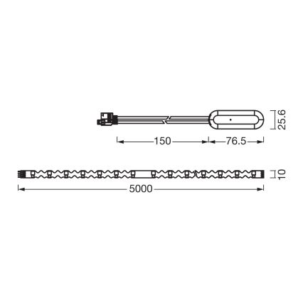 Osram - LED RGBW dimmelhető szalag FLEX 5m LED/10W/230V + távirányító