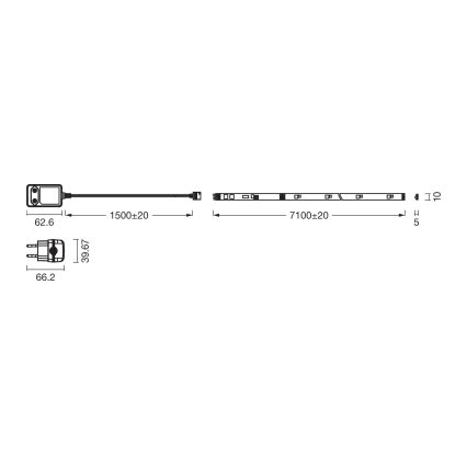 Osram - LED RGBW dimmelhető szalag FLEX 7m LED/18W/230V + távirányító