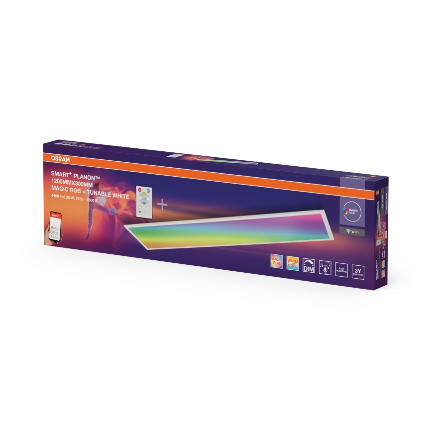 Osram - LED RGBW dimmelhető mennyezeti lámpatest SMART+ MAGIC LED/36W/230V 2700-6500K Wi-Fi + távirányító