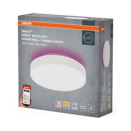 Osram - SMART+ ORBIS LED RGBW dimmelhető mennyezeti lámpatest LED/28W/230V átm. 35 cm 2700-6500K Wi-Fi