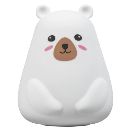 Osram - LED RGBW fényerőszabályozható gyermek érintős lámpa NIGHTLUX BEAR LED/0,7W/3,7V 1200 mAh fehér