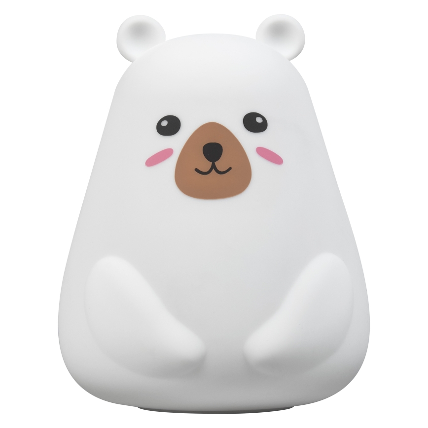 Osram - LED RGBW fényerőszabályozható gyermek érintős lámpa NIGHTLUX BEAR LED/0,7W/3,7V 1200 mAh fehér