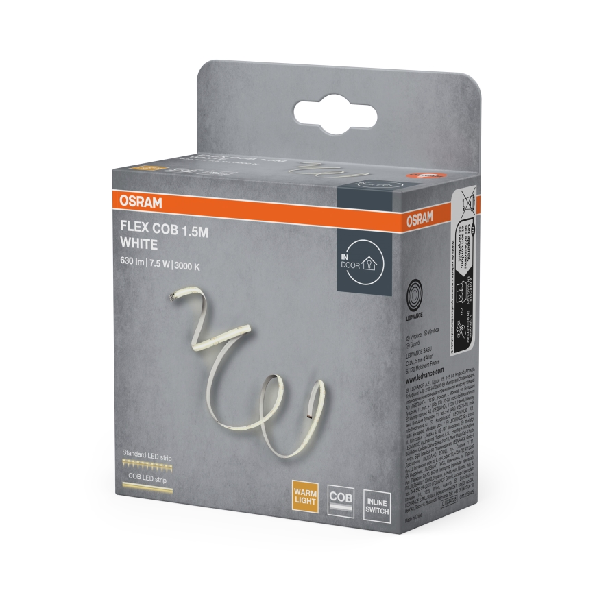 Osram - LED szalag FLEX COB 1,5m LED/7,5W/230V