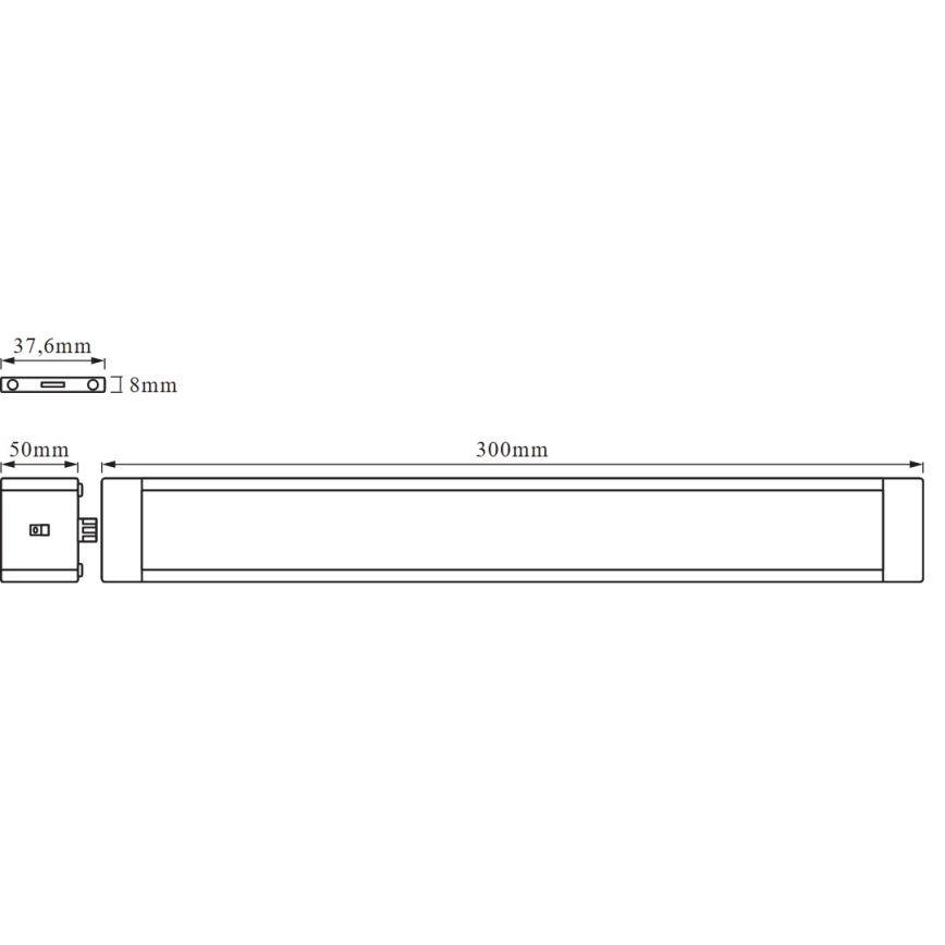 Osram - Dimmelhető alá szerelhető LED lámpatest mozgásérzékelővel CABINET LED/11W/230V 3000K 30 cm, fehér