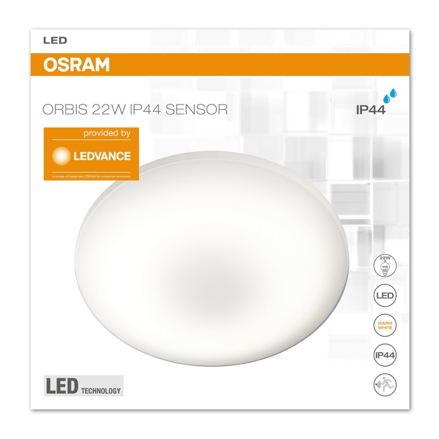 Osram - LED Szenzoros lámpa SILARA LED/22W/230V IP44