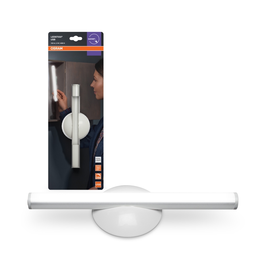 Osram - LED dimmelhető, újratölthető irányfény LEDSTIXX LED/2W/5V CRI 90 IP44 fehér