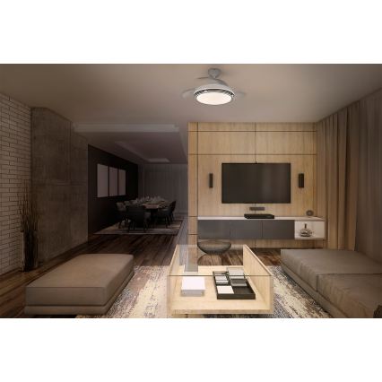 Osram - Fényerőszabályozható LED mennyezeti lámpa ventilátorral LEVECHE LED/36W/230V 3000/4000/6500K + távirányító