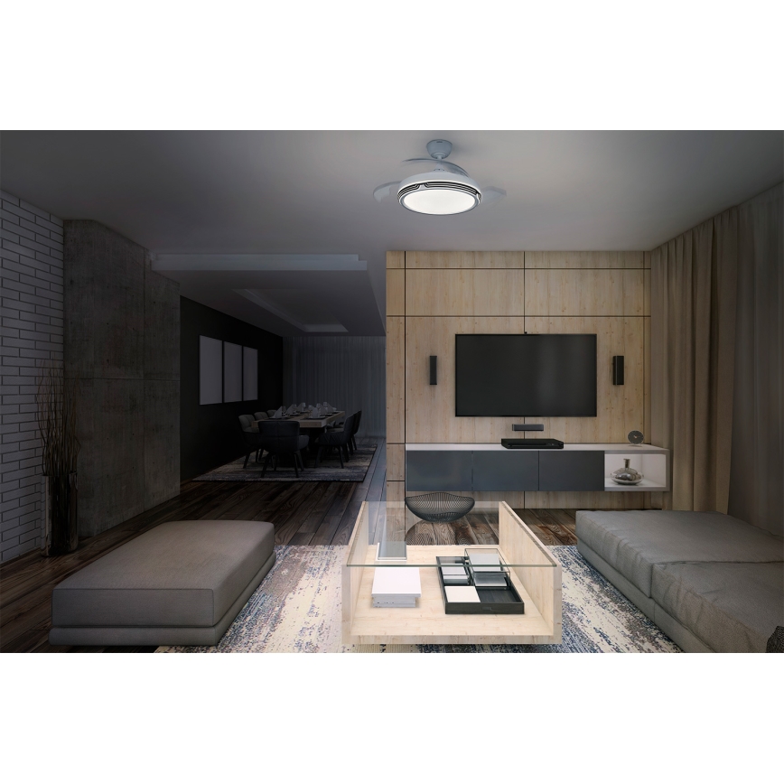 Osram - Fényerőszabályozható LED mennyezeti lámpa ventilátorral LEVECHE LED/36W/230V 3000/4000/6500K + távirányító