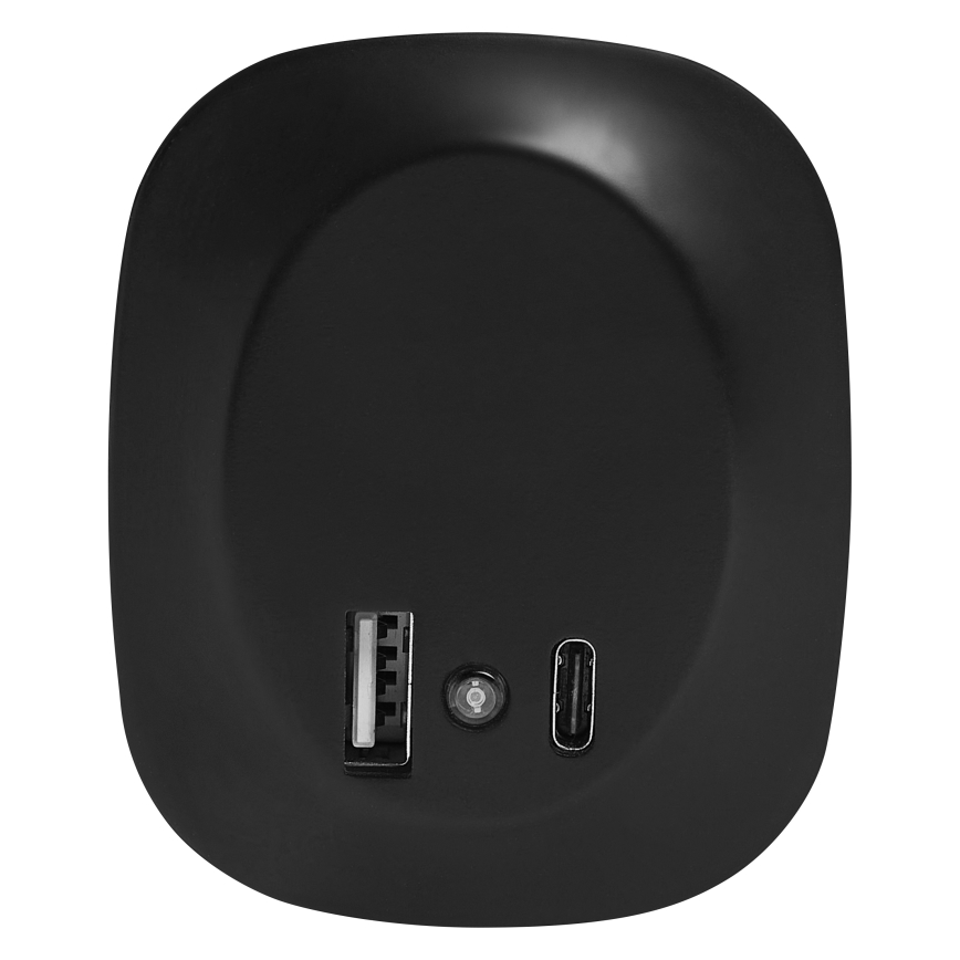 Osram - LUNETTA LED konnektoros éjszakai lámpa érzékelővel és USB-csatlakozóval, 12,5W/230V, fekete