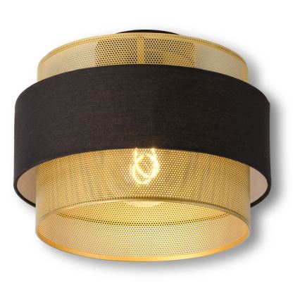 Osram - Mennyezeti lámpa DECOR HORNET 1xE27/10W/230V átm. 30 cm fekete/arany