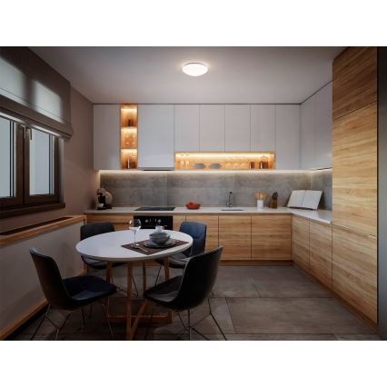 Osram - Mennyezeti lámpatest CEILING ESSENTIAL 1x E27/25W/230V átm. 25 cm fehér