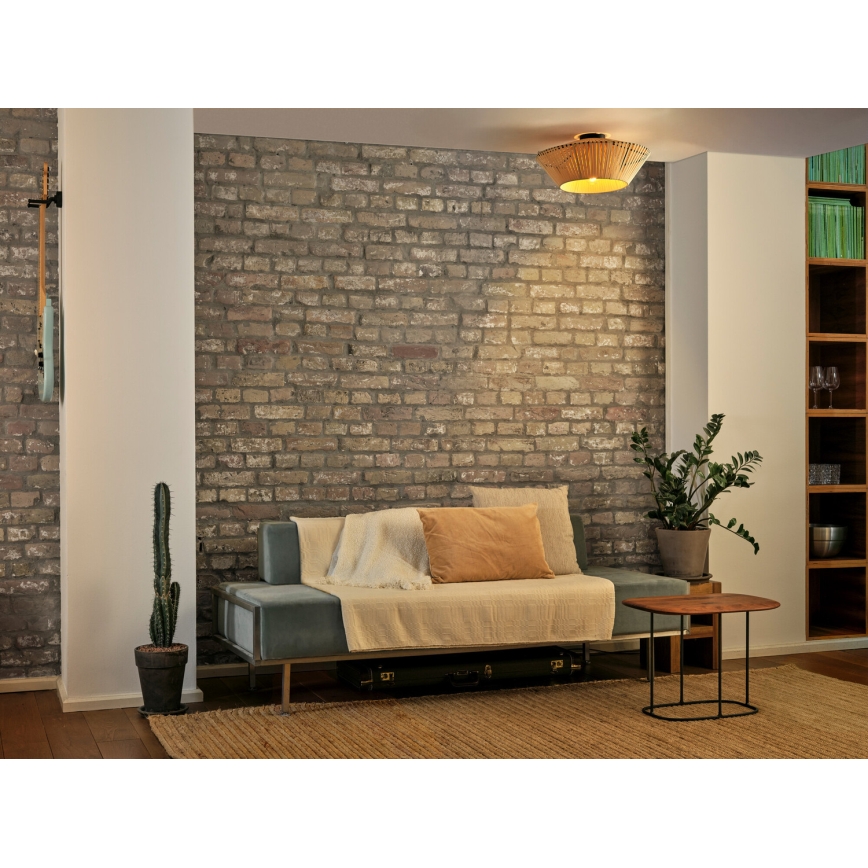 Osram - Mennyezeti lámpatest DECOR STRIPES 1xE27/10W/230V, átm. 40,5 cm, bézs