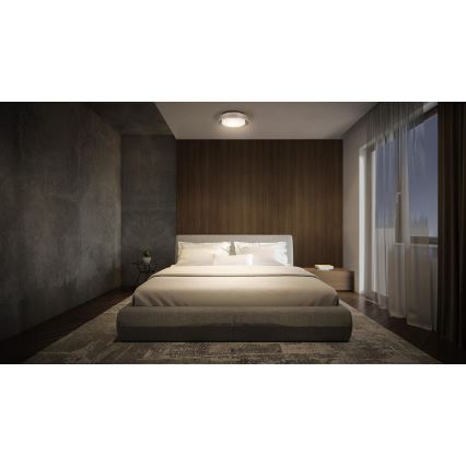 Osram - Mennyezeti lámpatest ORBIS MADRID 2xE27/10W/230V átm. 29 cm matt króm