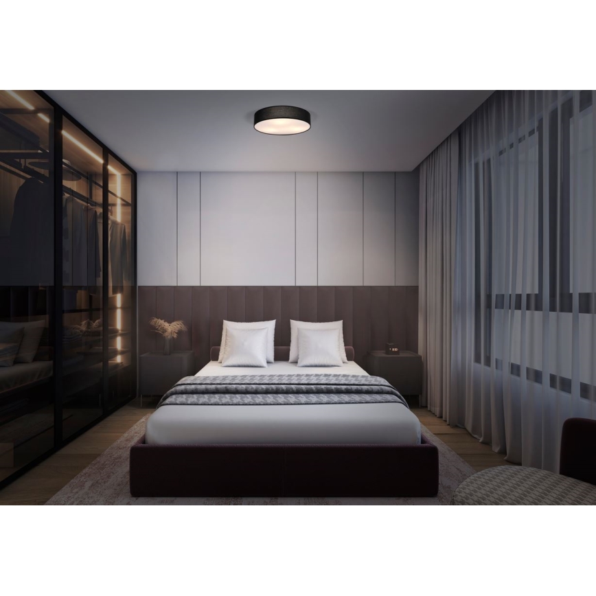 Osram - mennyezeti lámpatest ORBIS PARIS 1xE27/25W/230V átm. 30 cm fekete
