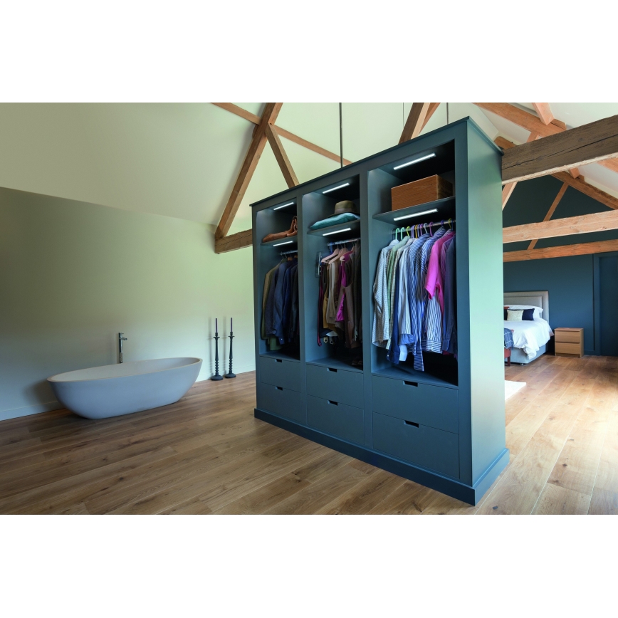 Osram - LED alá szerelhető lámpa mozgás- és alkonyérzékelővel MOBILE LED/1W/5V 500 mAh 20 cm fehér