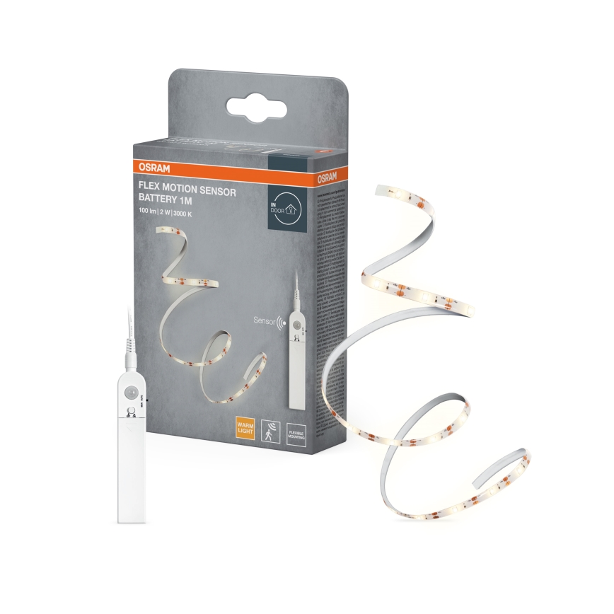 Osram - mozgásérzékelős LED szalag FLEX 1m LED/2W/4xAA