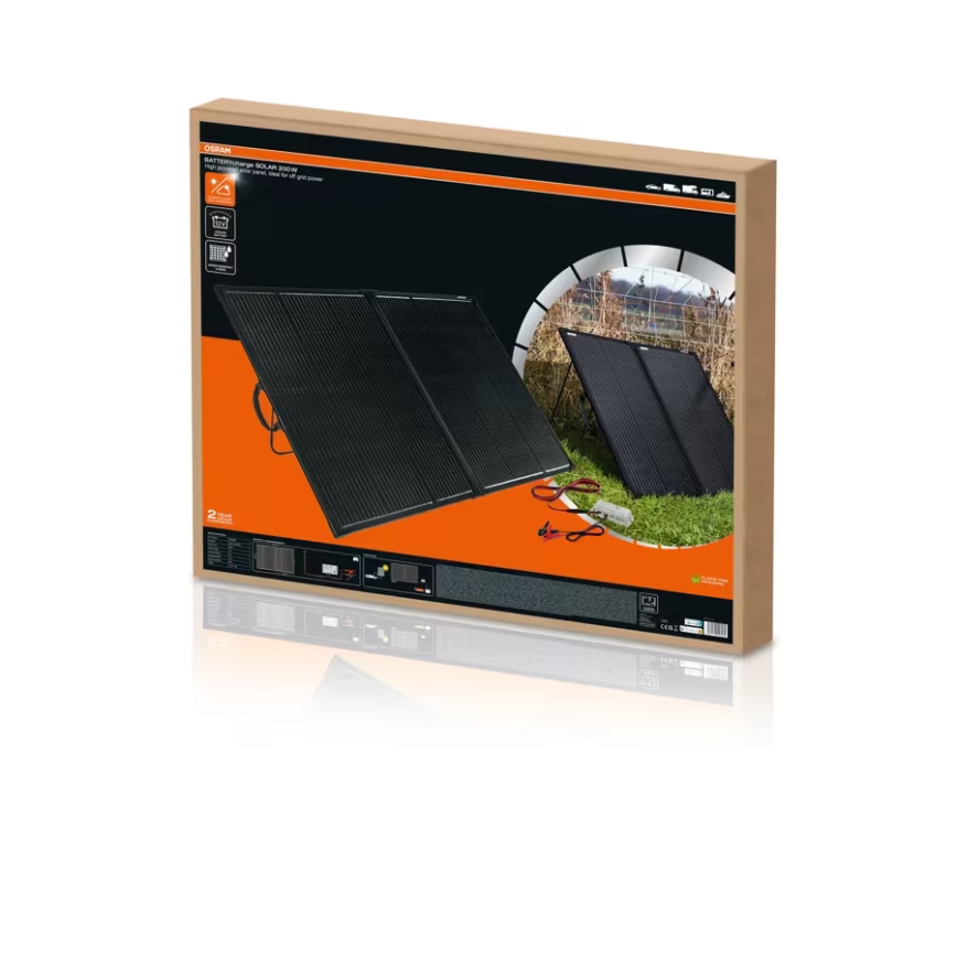 Osram - Napelem önálló akkumulátortöltéshez BATTERY CHARGE SOLAR 200W IP65