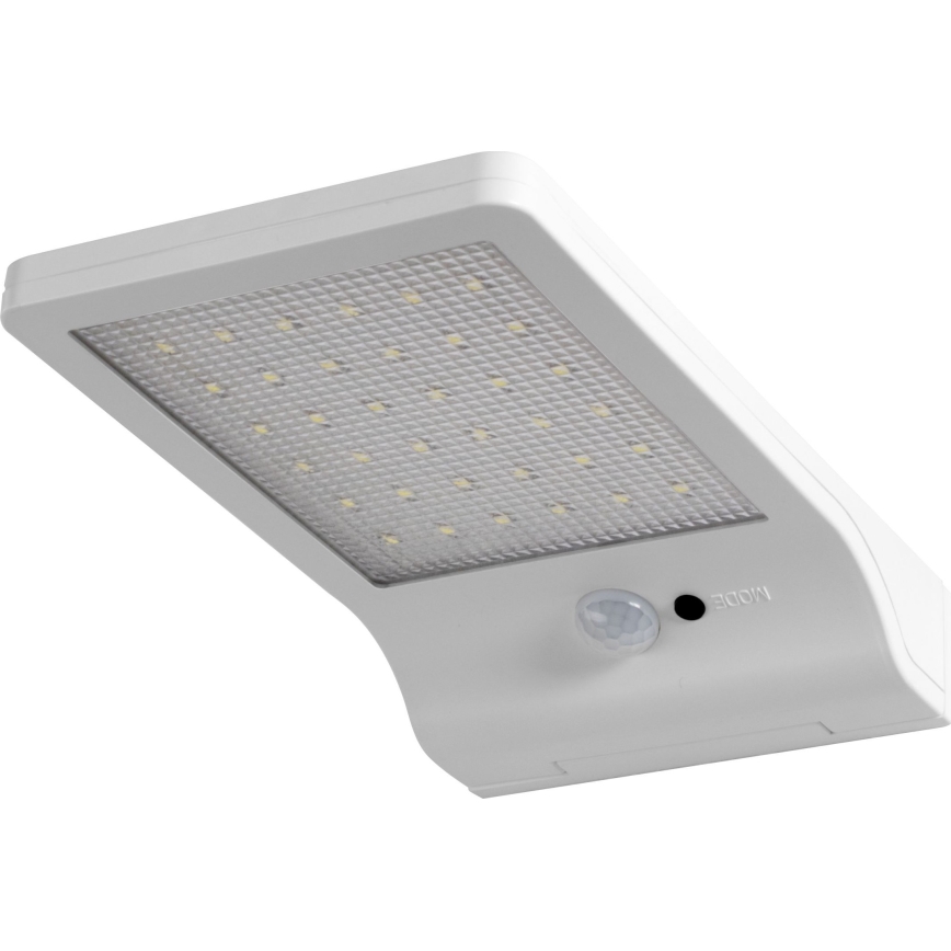 Osram - DOORLED napelemes LED fali lámpa érzékelővel, 3W/3,3V, 2000 mAh, IP44, fehér