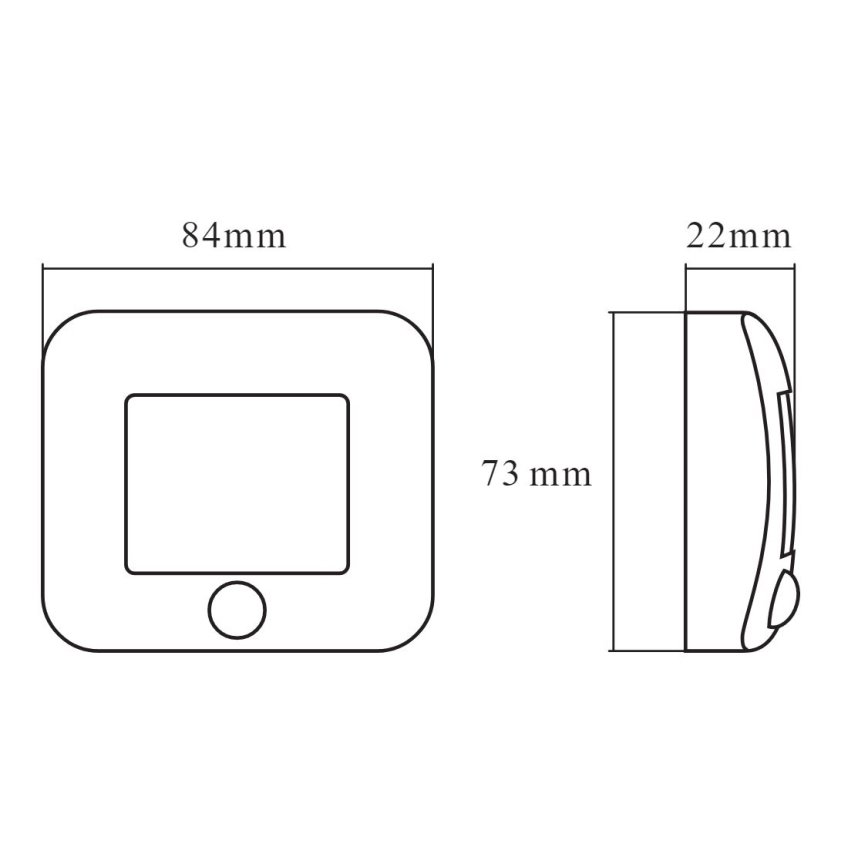 Osram - NIGHTLUX éjszakai LED lámpa érzékelővel LED/0,3W/3xAAA IP54
