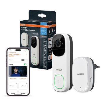 Osram - Okos 2K videócsengő SMART+ 230V IP66 Wi-Fi érzékelővel
