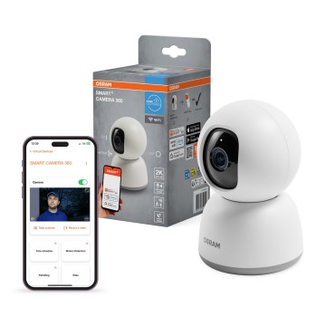Osram - Okos 360°-os beltéri kamera 2K érzékelővel SMART+ 230V Wi-Fi