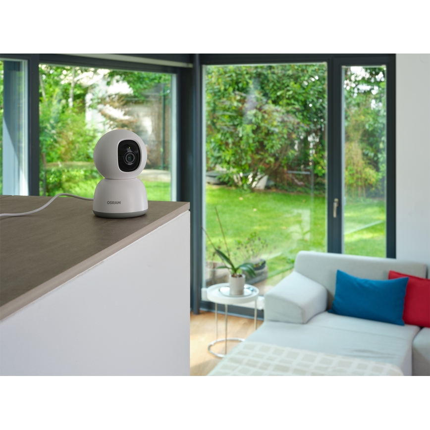 Osram - Okos 360°-os beltéri kamera 2K érzékelővel SMART+ 230V Wi-Fi
