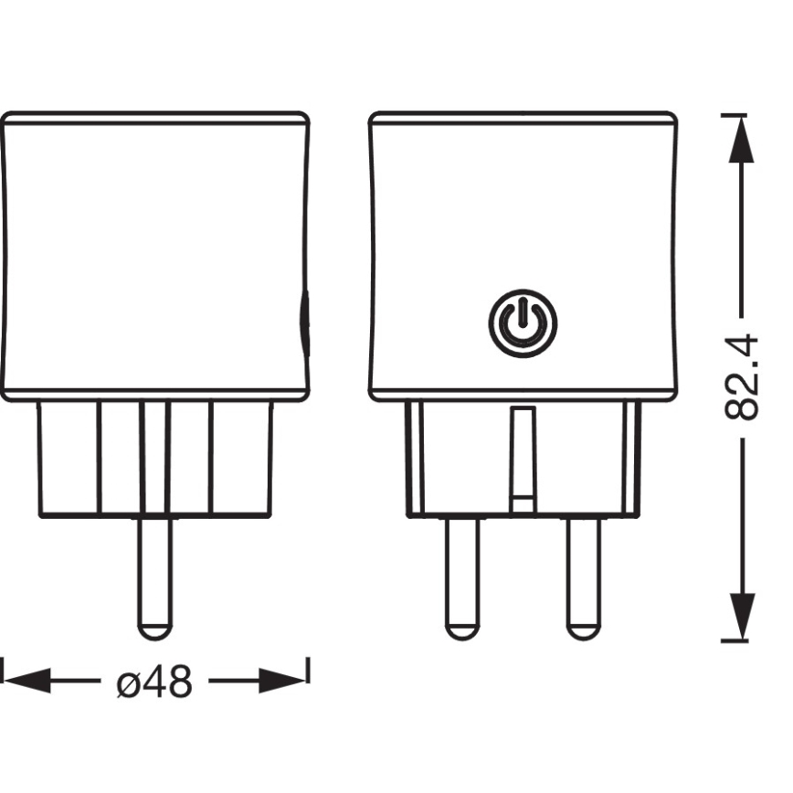 Osram - Okos konnektor SMART+ SCHUKO 2300W/230V/10A fehér