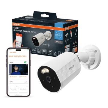 Osram - Okos kültéri kamera SMART+ 2K felbontású érzékelővel, 230V, IP67, Wi-Fi