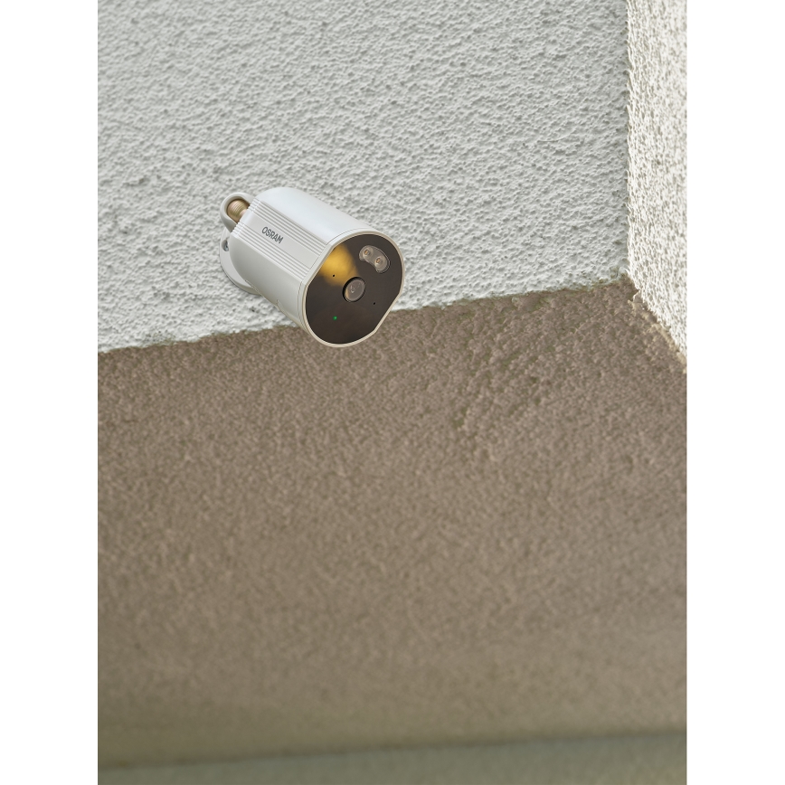 Osram - Okos kültéri kamera SMART+ 2K felbontású érzékelővel, 230V, IP67, Wi-Fi