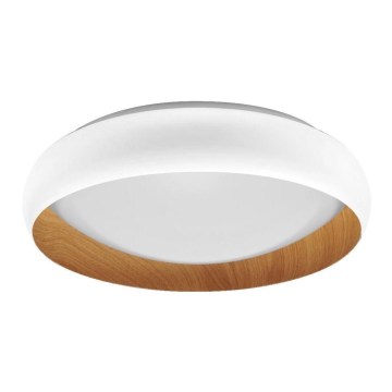 Osram - ORBIS LIVIA LED dimmelhető mennyezeti lámpatest 24W/230V, Ø 43 cm, fehér/barna