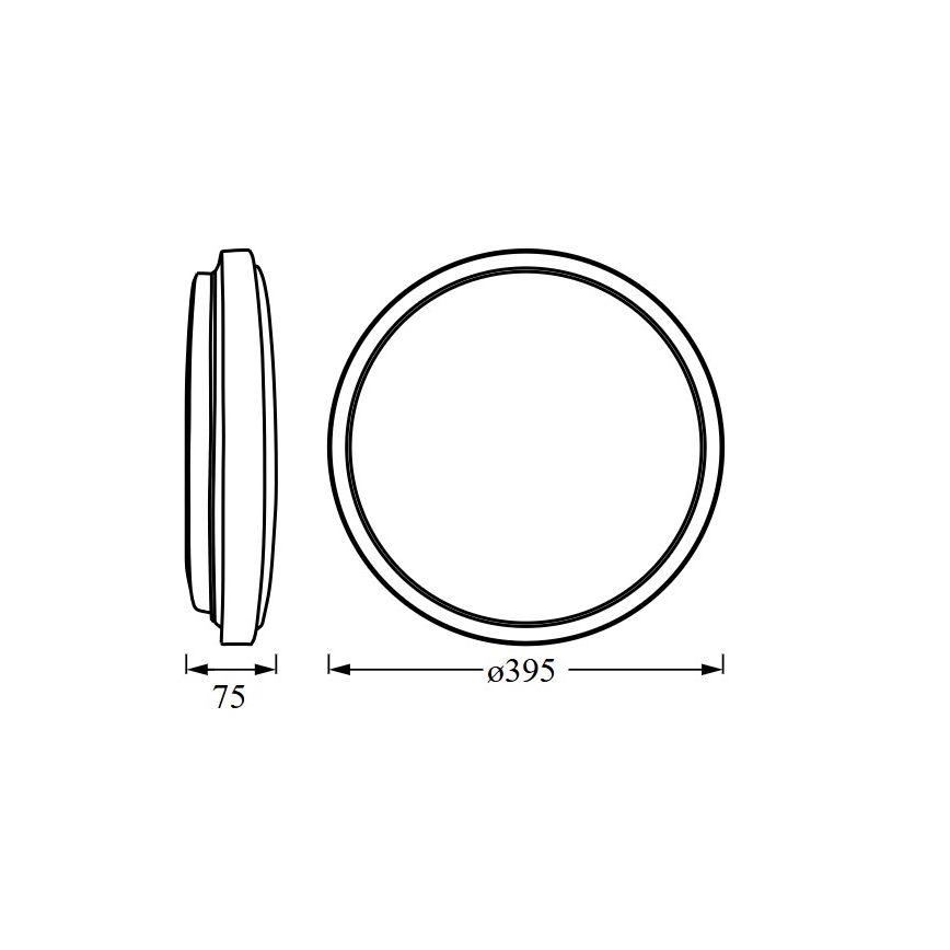 Osram - ORBIS LONDON LED mennyezeti lámpa 24W/230V, Ø 39,5 cm, fehér
