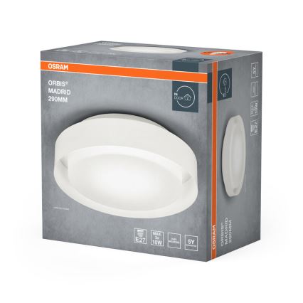 Osram - ORBIS MADRID mennyezeti lámpatest 2xE27/10W/230V átm. 29 cm fehér