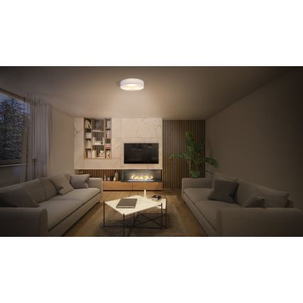 Osram - ORBIS PARIS mennyezeti lámpa 1xE27/25W/230V, átmérő 30 cm, fehér
