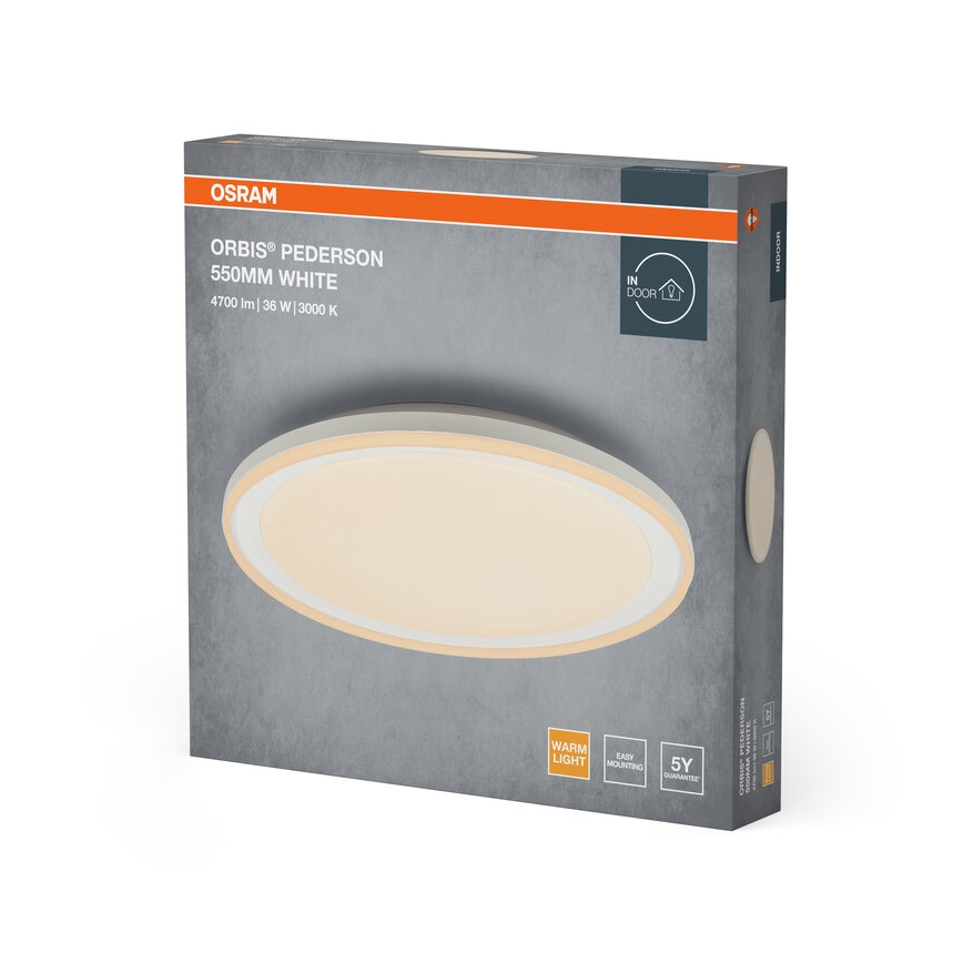 Osram - ORBIS PEDERSON LED mennyezeti lámpatest LED/36W/230V, átm. 55 cm, fehér