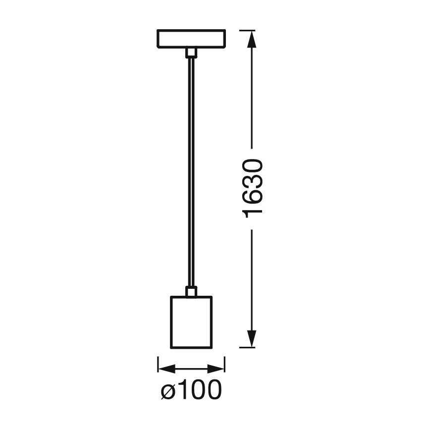 Osram - PENDULUM CYLINDER tápkábel 1xE27/15W/230V fa