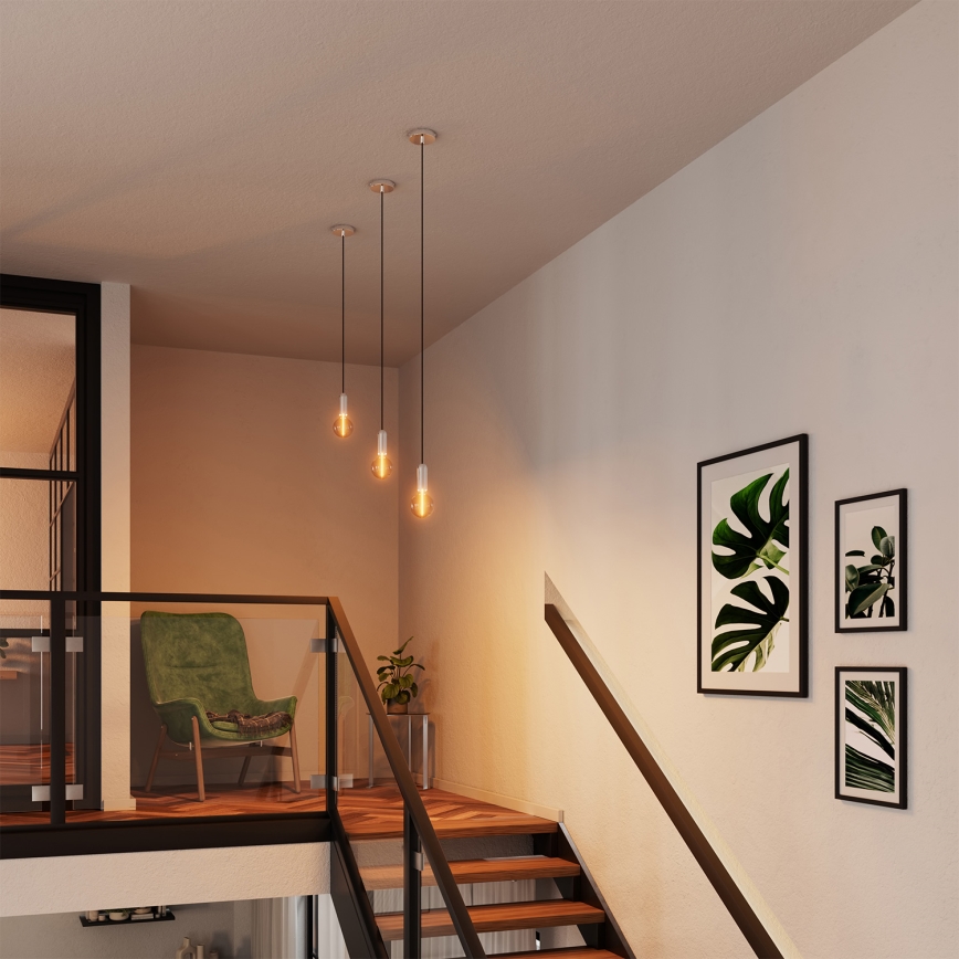 Osram - PENDULUM ROUND tápkábel 1xE27/15W/230V fényes króm