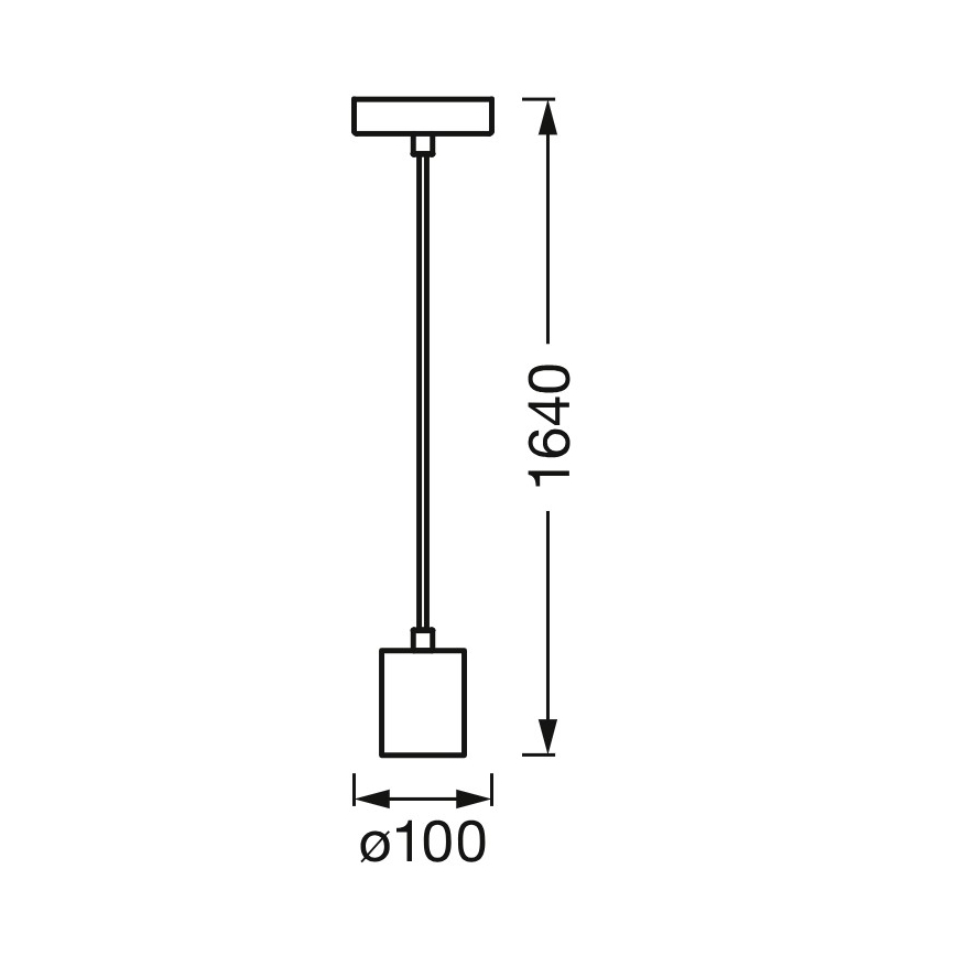 Osram - PENDULUM ROUND tápkábel 1xE27/15W/230V fényes króm