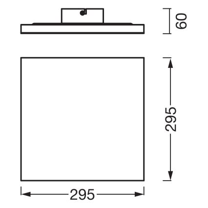 Osram - PLANON felületre szerelhető LED panel, 20 W, 230 V, 3000 K (melegfehér), 30×30 cm, fehér