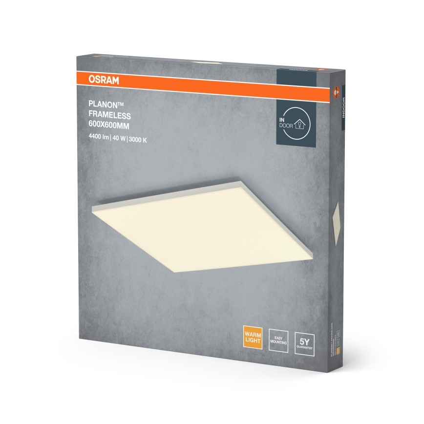Osram - PLANON felületre szerelhető LED panel LED/40W/230V 3000K 60x60 cm fehér