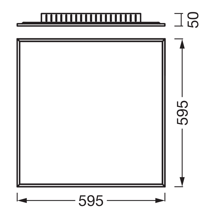 Osram - PLANON felületre szerelhető LED panel LED/40W/230V 60x60 cm fehér