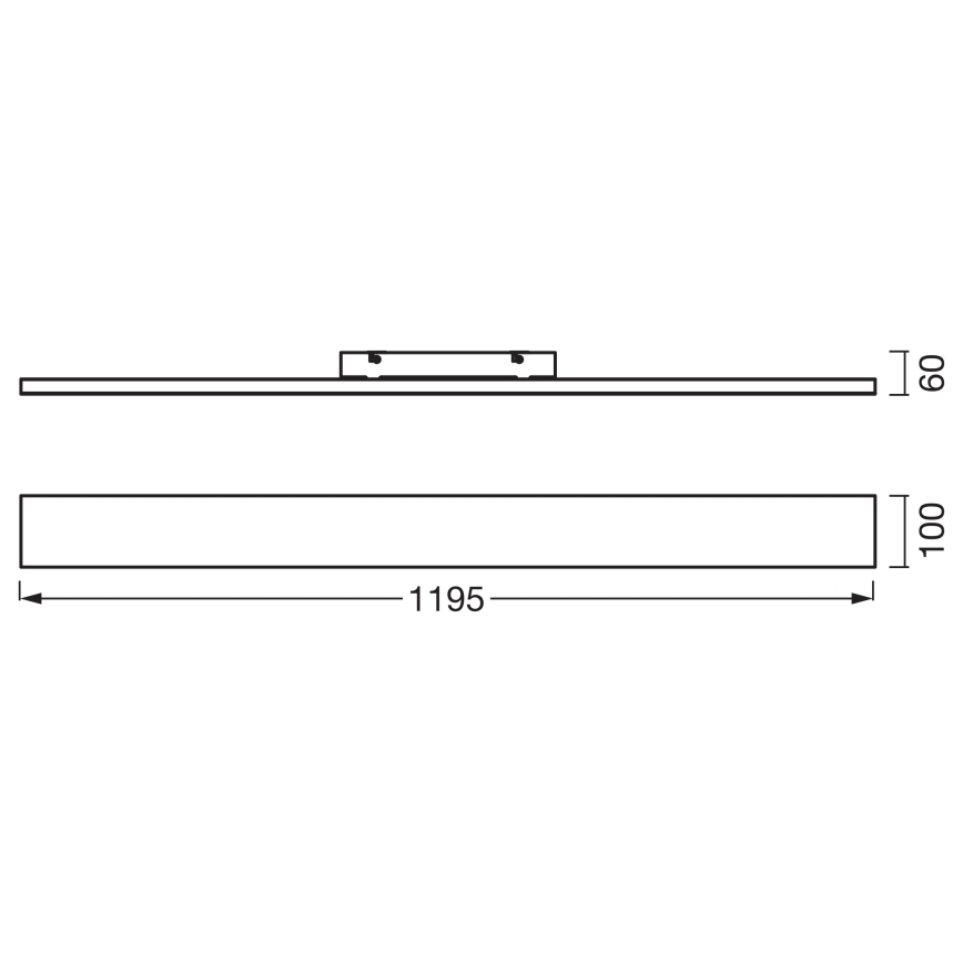 Osram - PLANON ráépíthető LED panel/30W/230V 3000K 10x120 cm fehér
