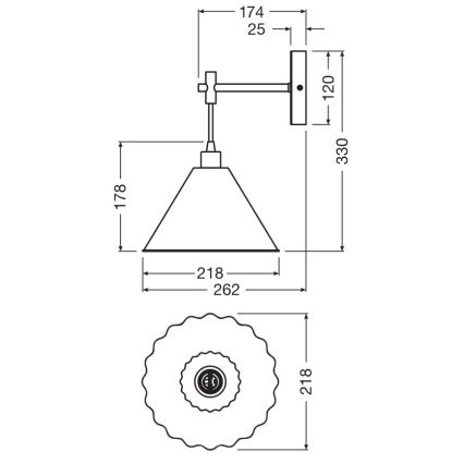 Osram - PULP fali lámpa 1xE14/5,5W/230V