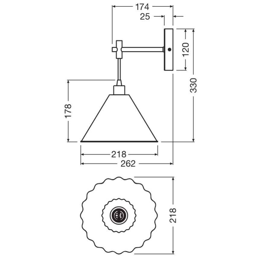 Osram - PULP fali lámpa 1xE14/5,5W/230V