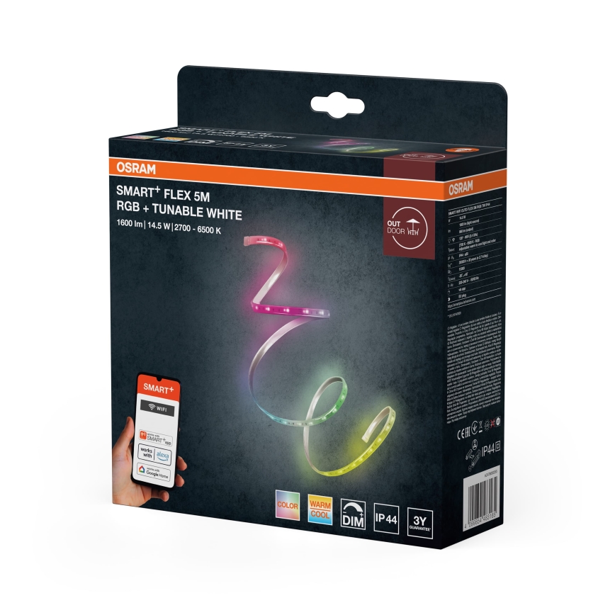 Osram - LED RGBW dimmelhető kültéri szalag SMART+ FLEX 5m LED/14,5W/230V 2700-6500K IP44 Wi-Fi