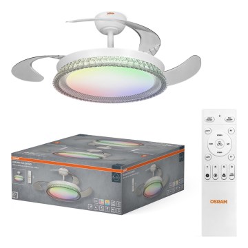 Osram - RGB LED dimmelhető mennyezeti lámpatest ventilátorral CIERZO LED/35W/230V 3000-6500K + távirányító