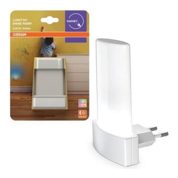 Osram - RGBW LED éjszakai fény érzékelővel LUNETTA LED/0,28W/230V