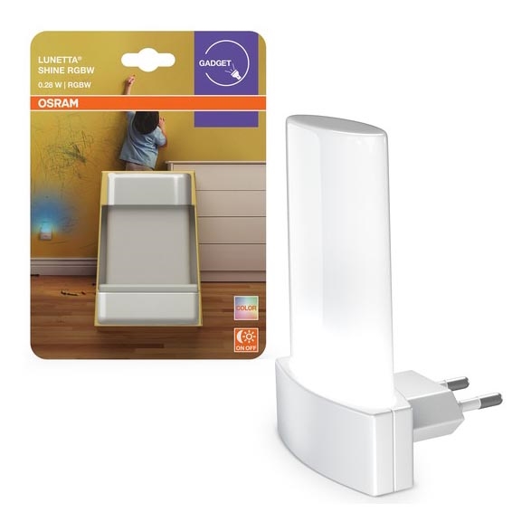 Osram - RGBW LED éjszakai fény érzékelővel LUNETTA LED/0,28W/230V