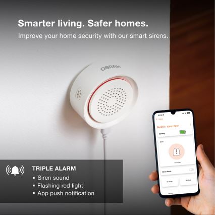 Osram - Riasztó SMART+ 5V Wi-Fi