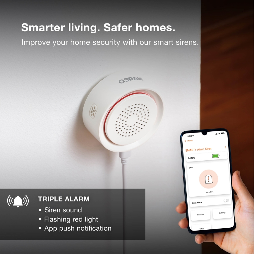 Osram - Riasztó SMART+ 5V Wi-Fi