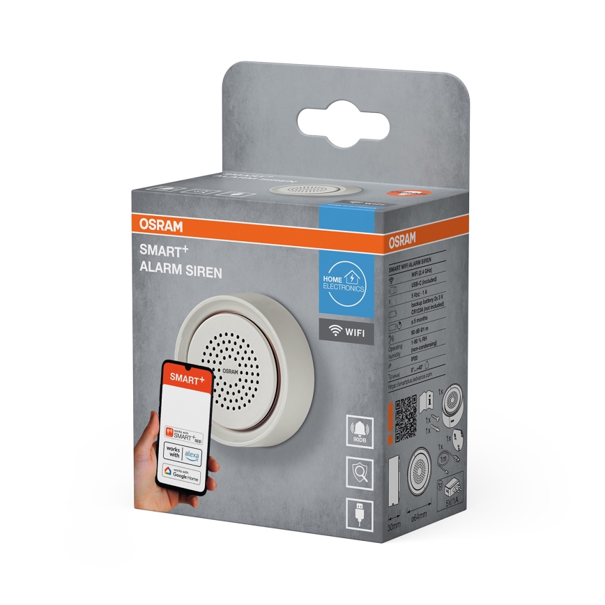 Osram - Riasztó SMART+ 5V Wi-Fi